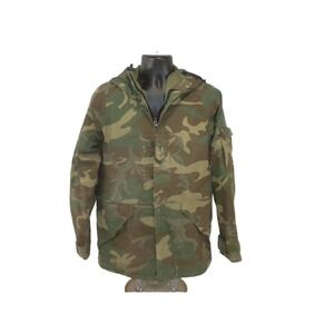 Tennessee‎ Apparel Parka Mens M Green Camo Cold Weather Military Army Lined Hood